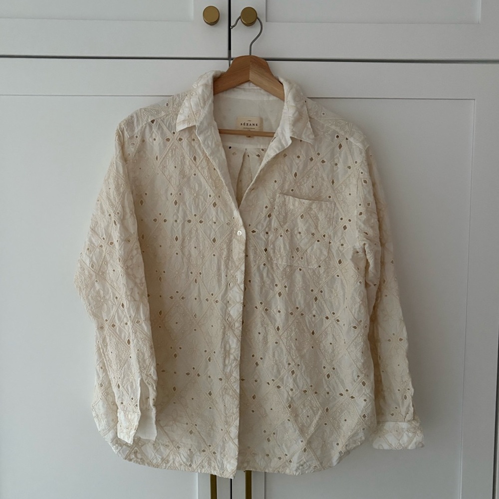 Sezane Max shirt, size 38/6
